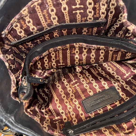 Tignanello Black Leather Shoulder Bag - Picture 5 of 11